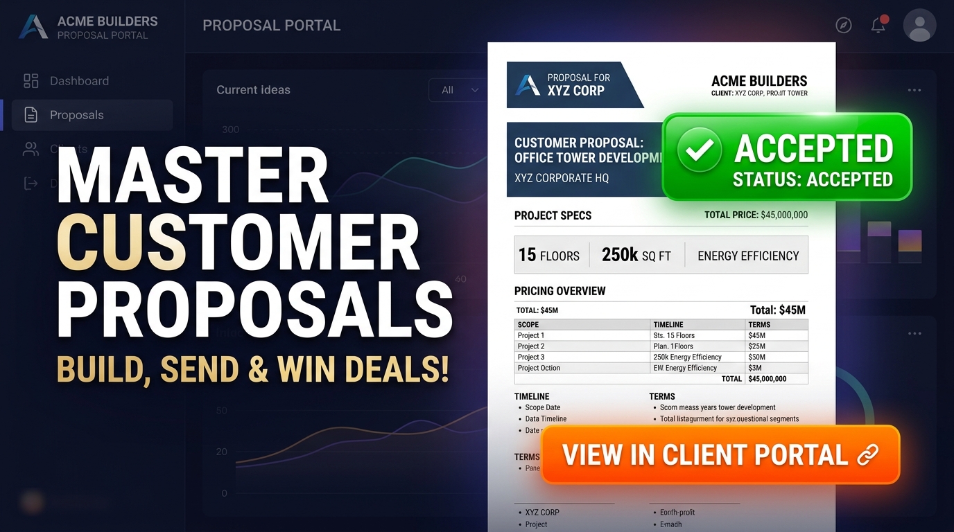 Customer Proposals: From Vendor Quote to Client-Ready PDF